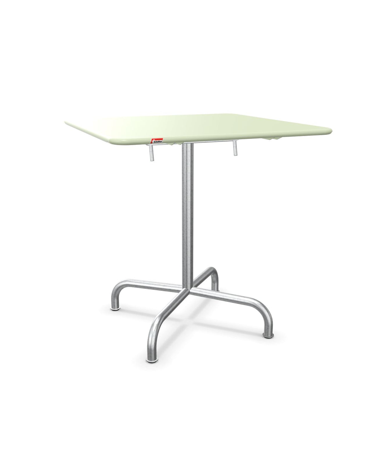 Schaffner Rigi Table repas rabattable 70x70cm Vert Pastel 64 Galvanisé à chaud 02