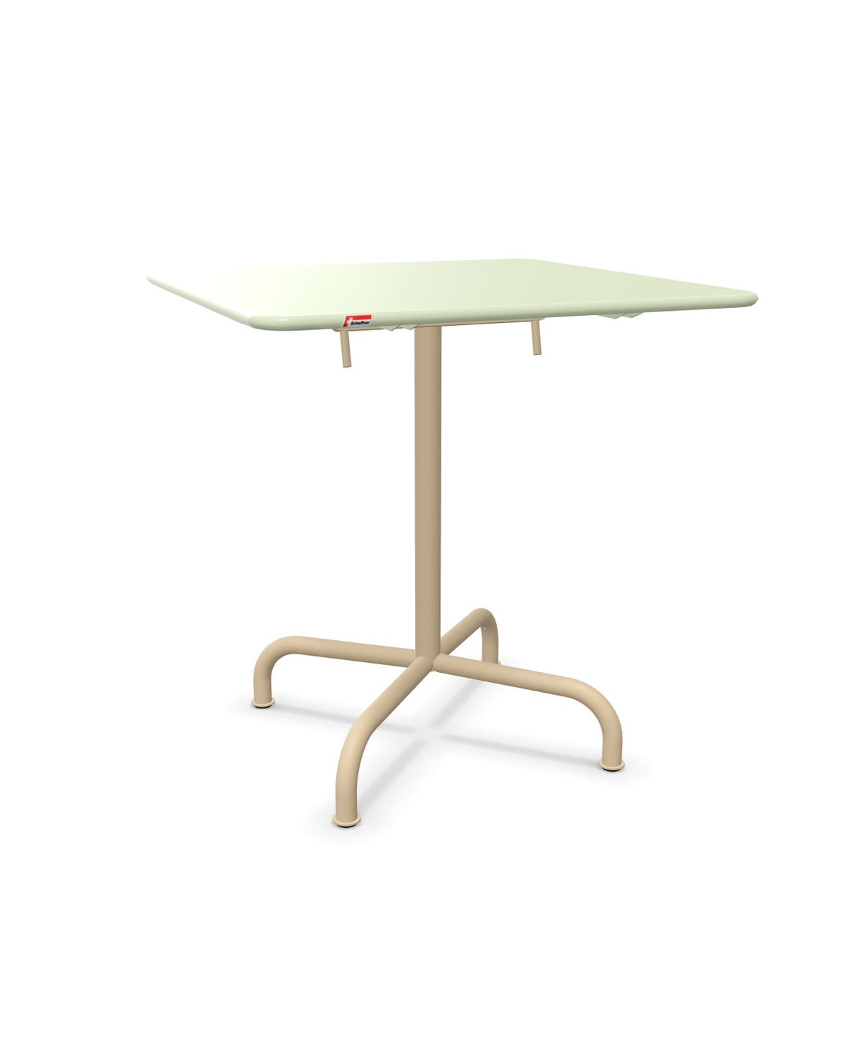 Schaffner Rigi Table repas rabattable 70x70cm Vert Pastel 64 Marron Pastel 83