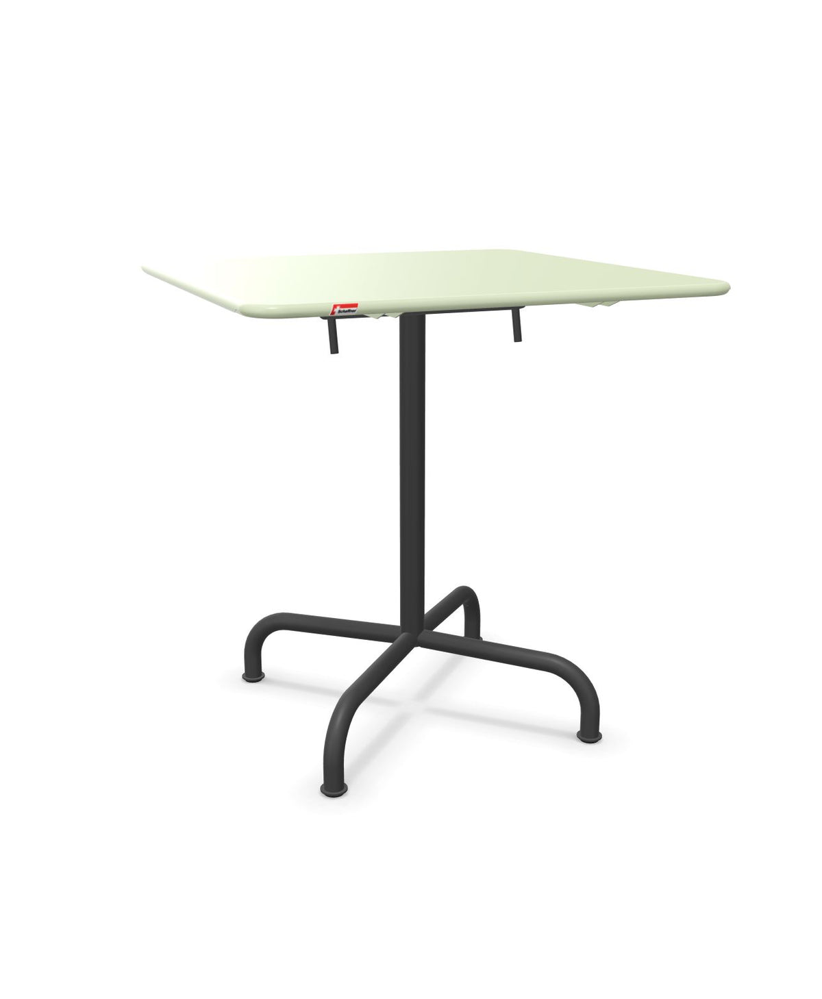 Schaffner Rigi Table repas rabattable 70x70cm Vert Pastel 64 Noir 91