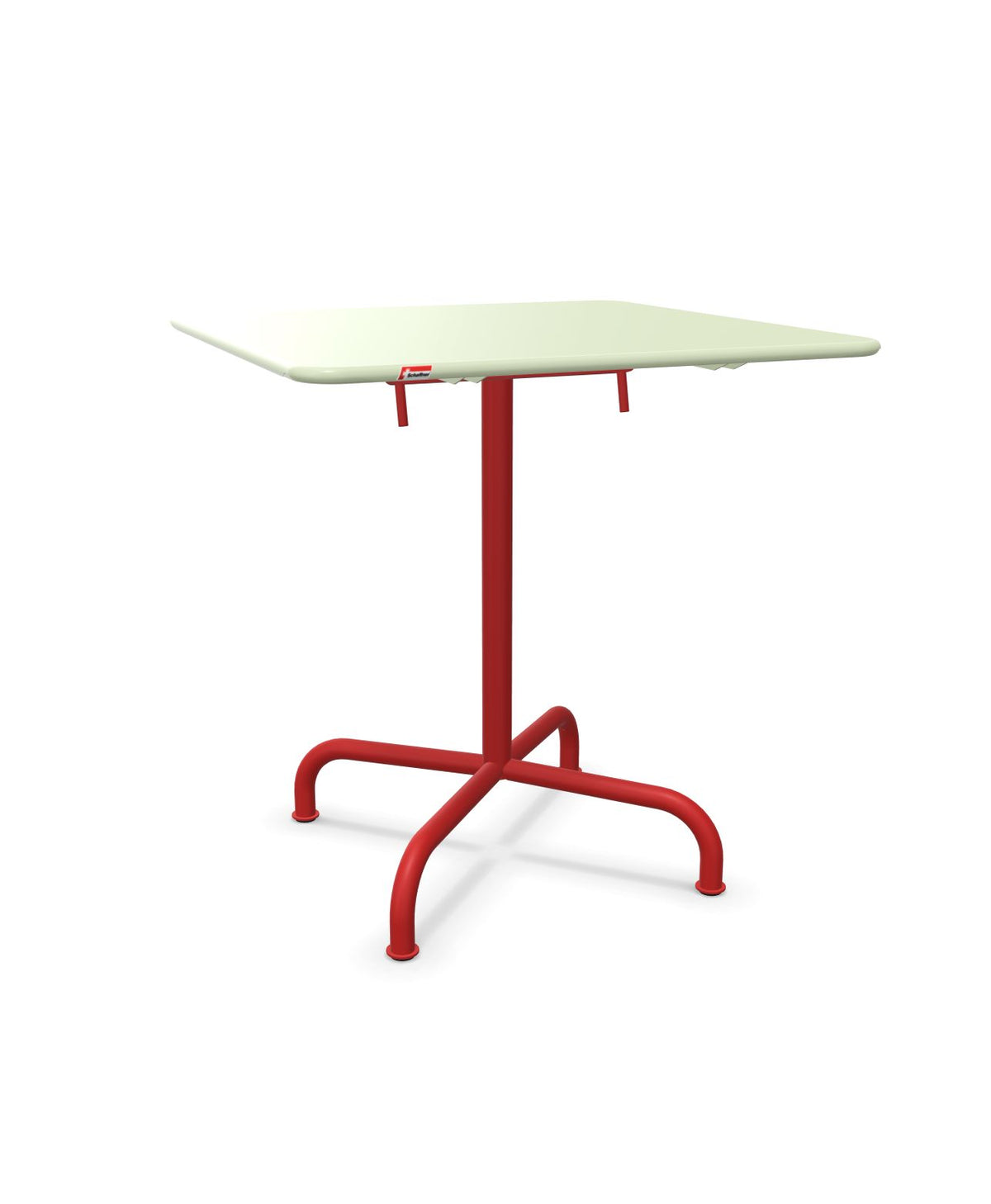 Schaffner Rigi Table repas rabattable 70x70cm Vert Pastel 64 Rouge 30