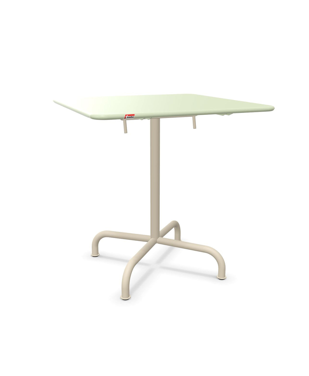 Schaffner Rigi Table repas rabattable 70x70cm Vert Pastel 64 Sable Pastel 15