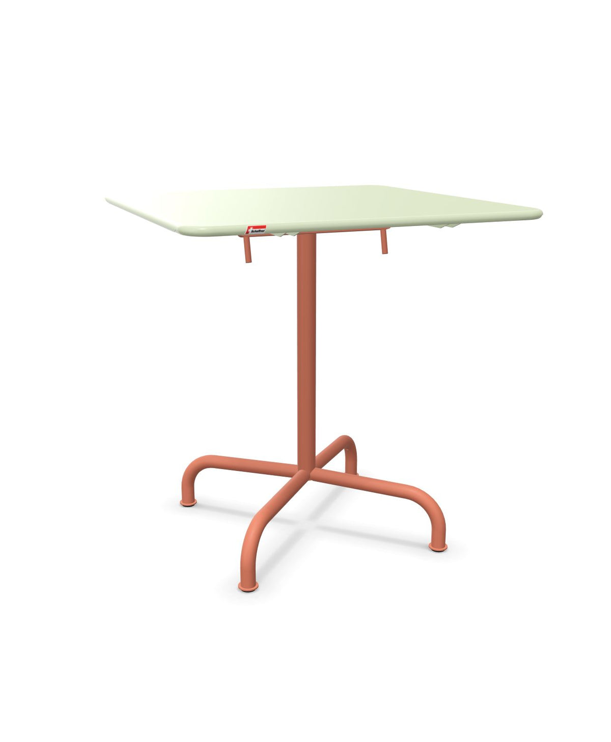 Schaffner Rigi Table repas rabattable 70x70cm Vert Pastel 64 Terracotta 84
