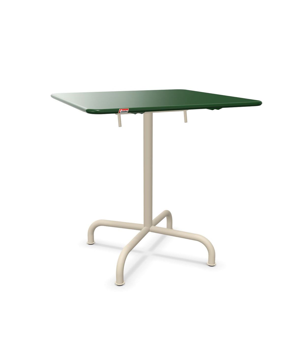 Schaffner Rigi Table repas rabattable 70x70cm Vert Sapin 66 Sable Pastel 15