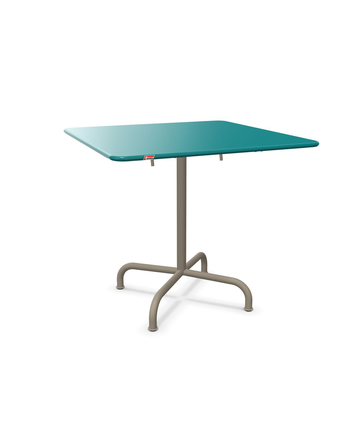 Schaffner Rigi Table repas rabattable 80x80cm Bleu Kali 56 Champagne 85