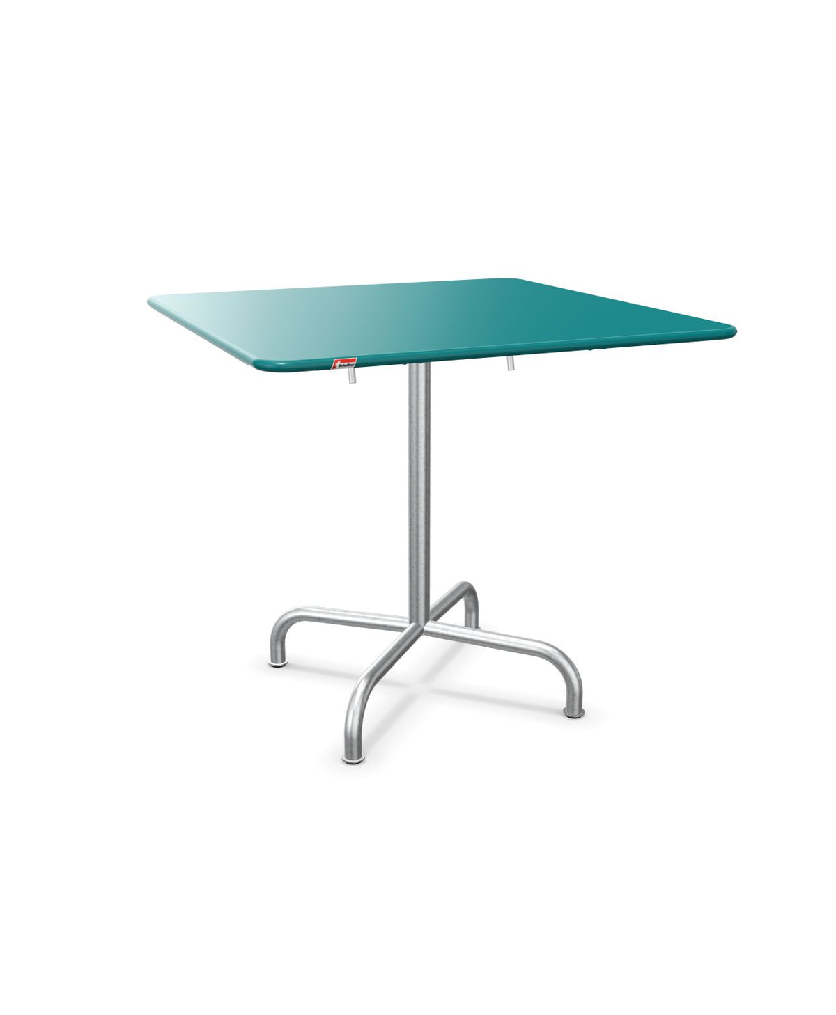 Schaffner Rigi Table repas rabattable 80x80cm Bleu Kali 56 Galvanisé à chaud 02