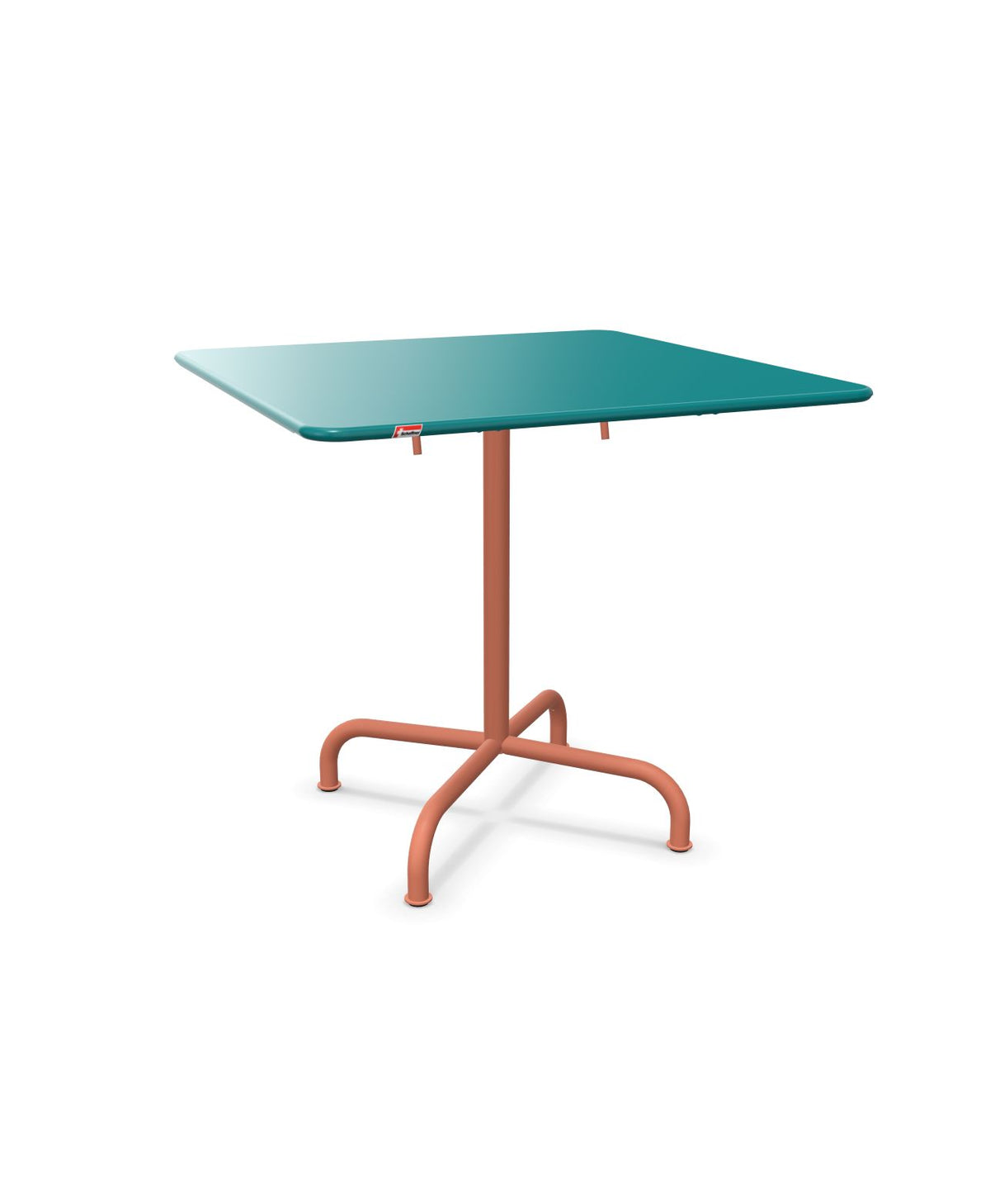 Schaffner Rigi Table repas rabattable 80x80cm Bleu Kali 56 Terracotta 84