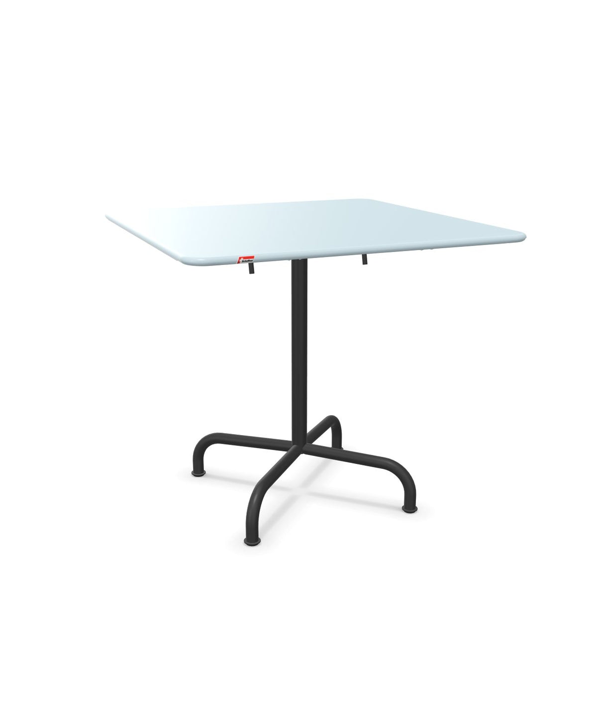 Schaffner Rigi Table repas rabattable 80x80cm Bleu Pastel 51 Anthracite 77