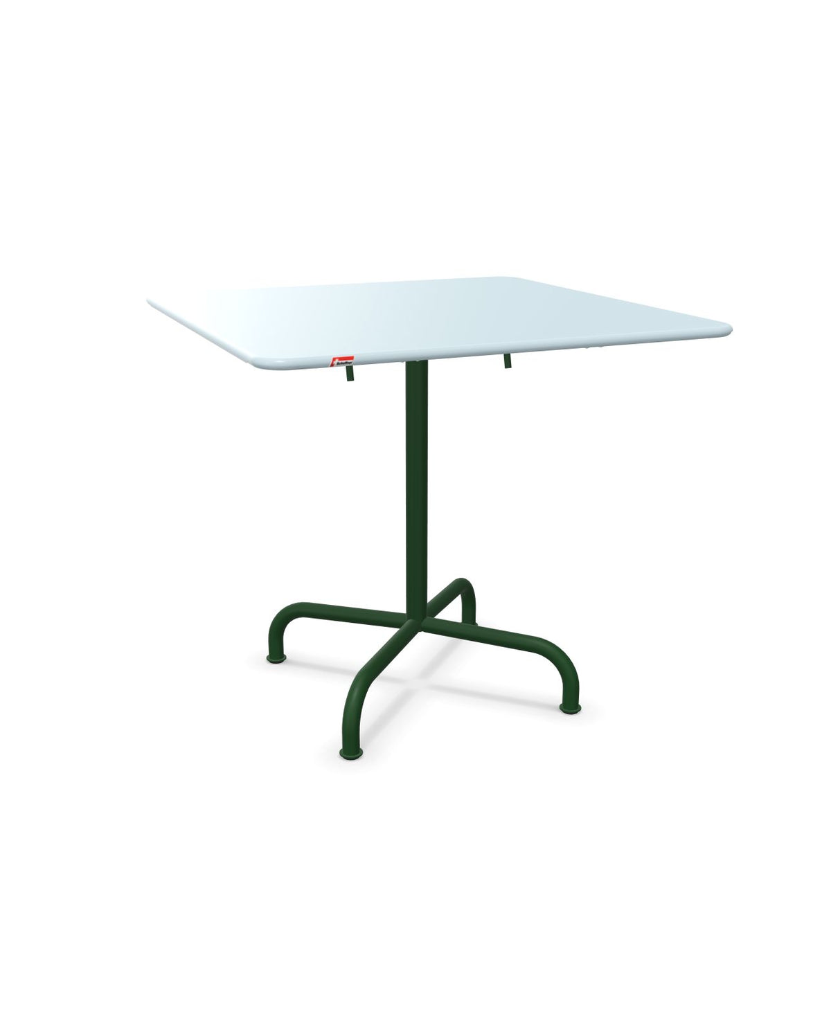 Schaffner Rigi Table repas rabattable 80x80cm Bleu Pastel 51 Vert Sapin 66