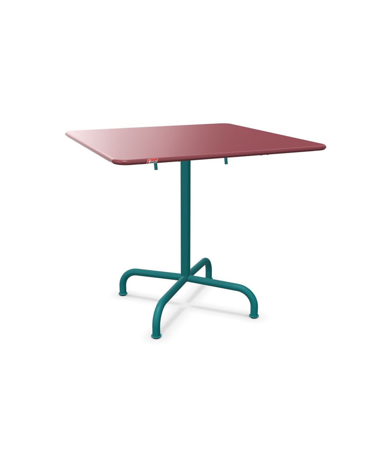 Schaffner Rigi Table repas rabattable 80x80cm Bordeaux 38 Bleu Kali 56