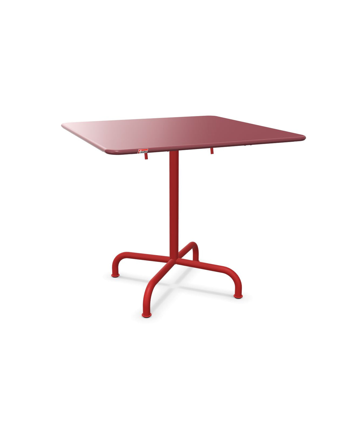 Schaffner Rigi Table repas rabattable 80x80cm Bordeaux 38 Rouge 30