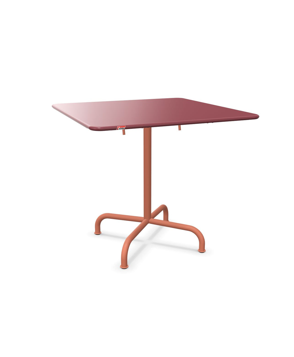 Schaffner Rigi Table repas rabattable 80x80cm Bordeaux 38 Terracotta 84