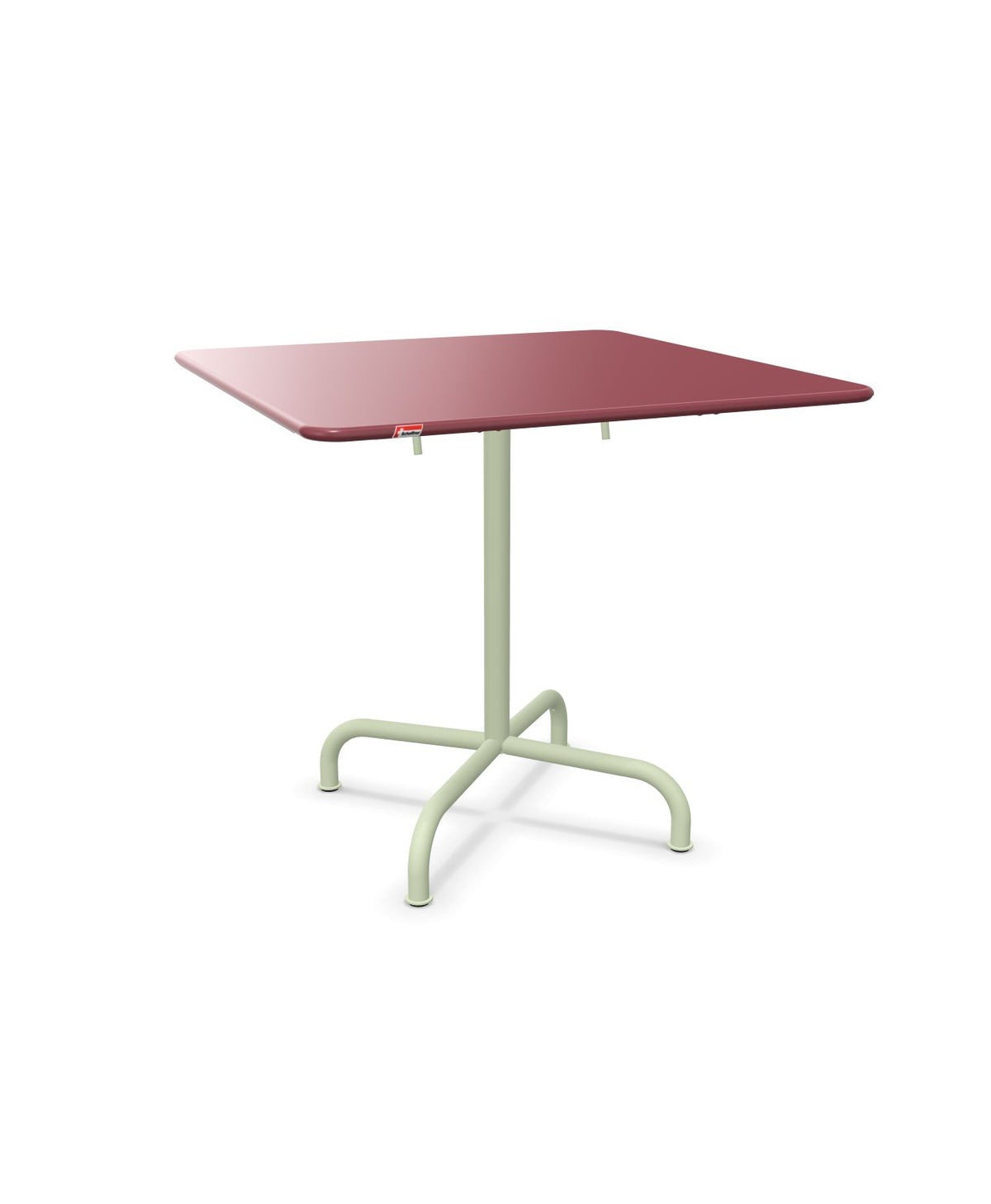 Schaffner Rigi Table repas rabattable 80x80cm Bordeaux 38 Vert Pastel 64