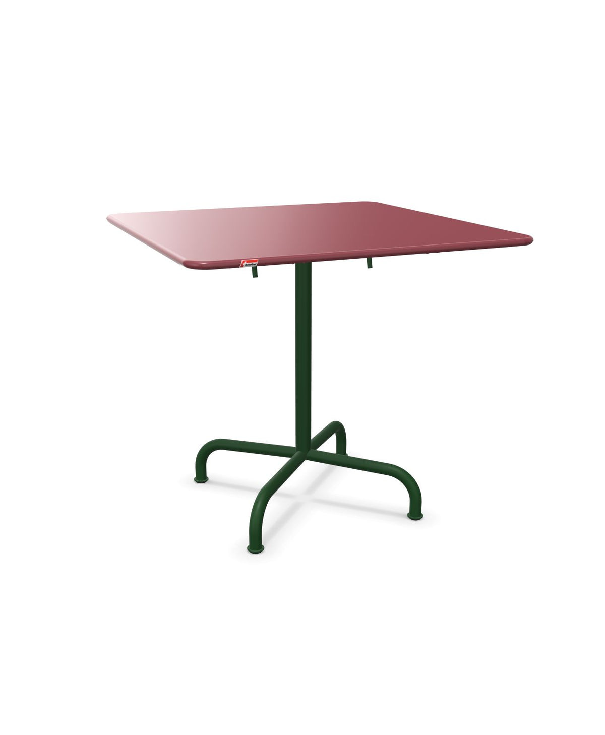 Schaffner Rigi Table repas rabattable 80x80cm Bordeaux 38 Vert Sapin 66