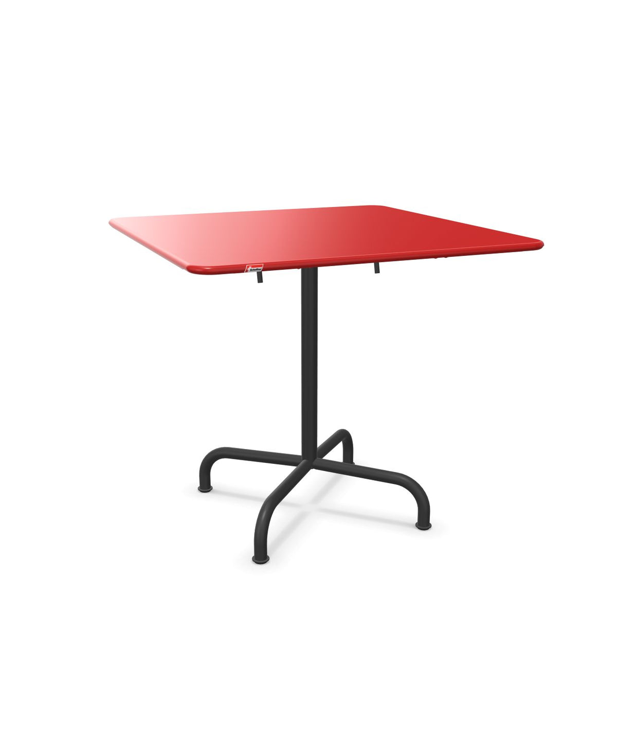 Schaffner Rigi Table repas rabattable 80x80cm Rouge 30 Anthracite 77