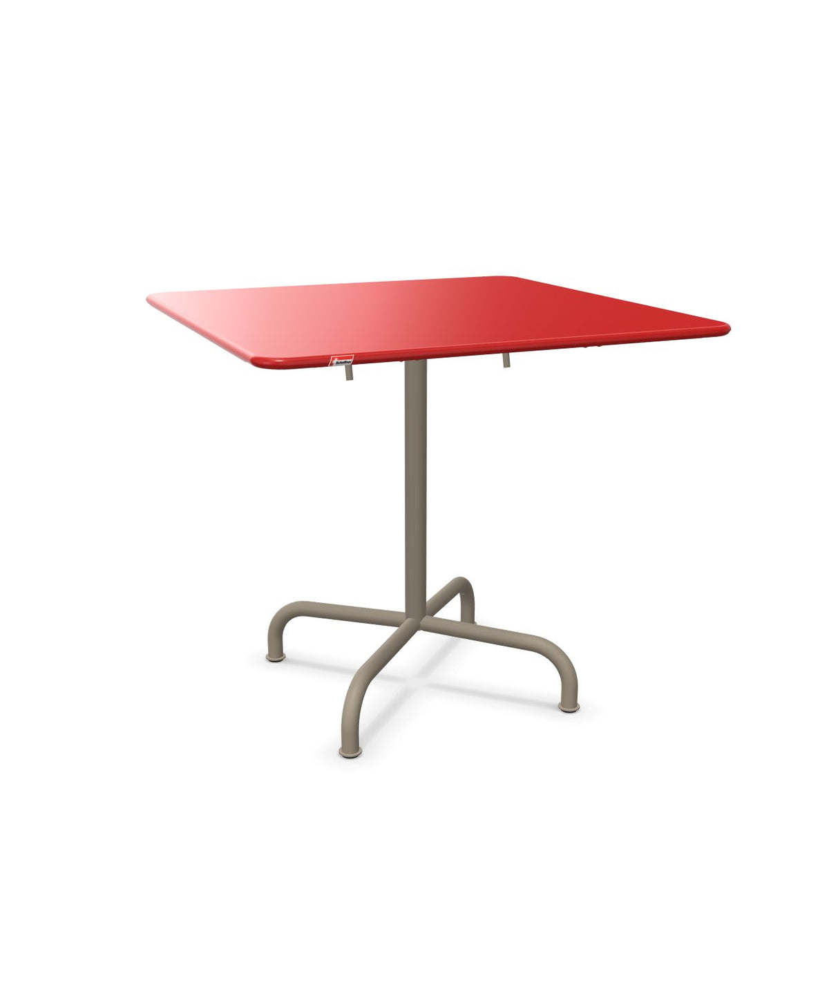 Schaffner Rigi Table repas rabattable 80x80cm Rouge 30 Champagne 85