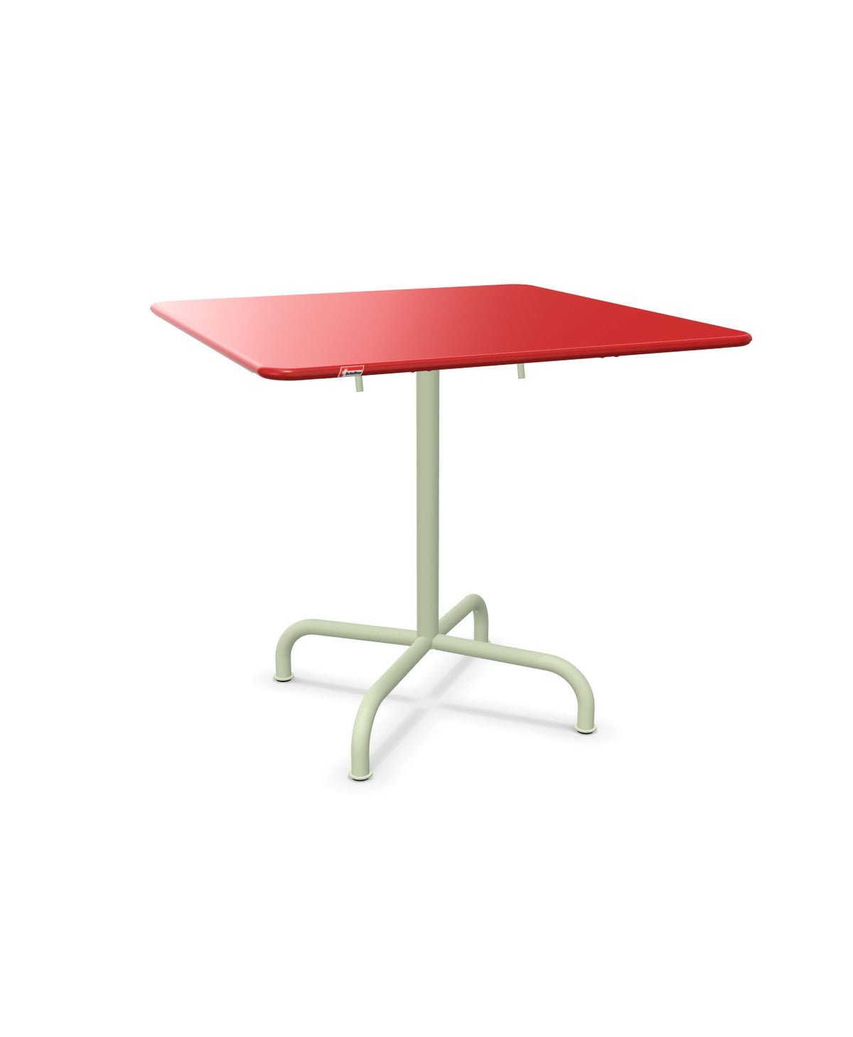 Schaffner Rigi Table repas rabattable 80x80cm Rouge 30 Vert Pastel 64