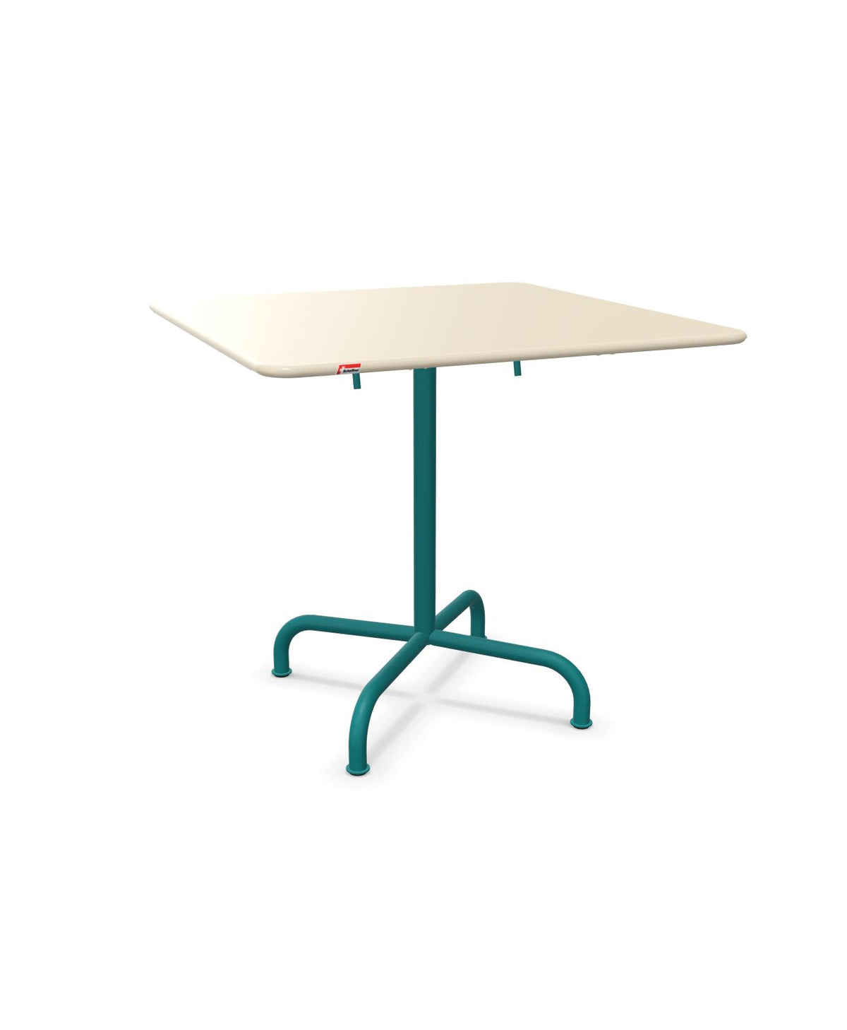 Schaffner Rigi Table repas rabattable 80x80cm Sable Pastel 15 Bleu Kali 56
