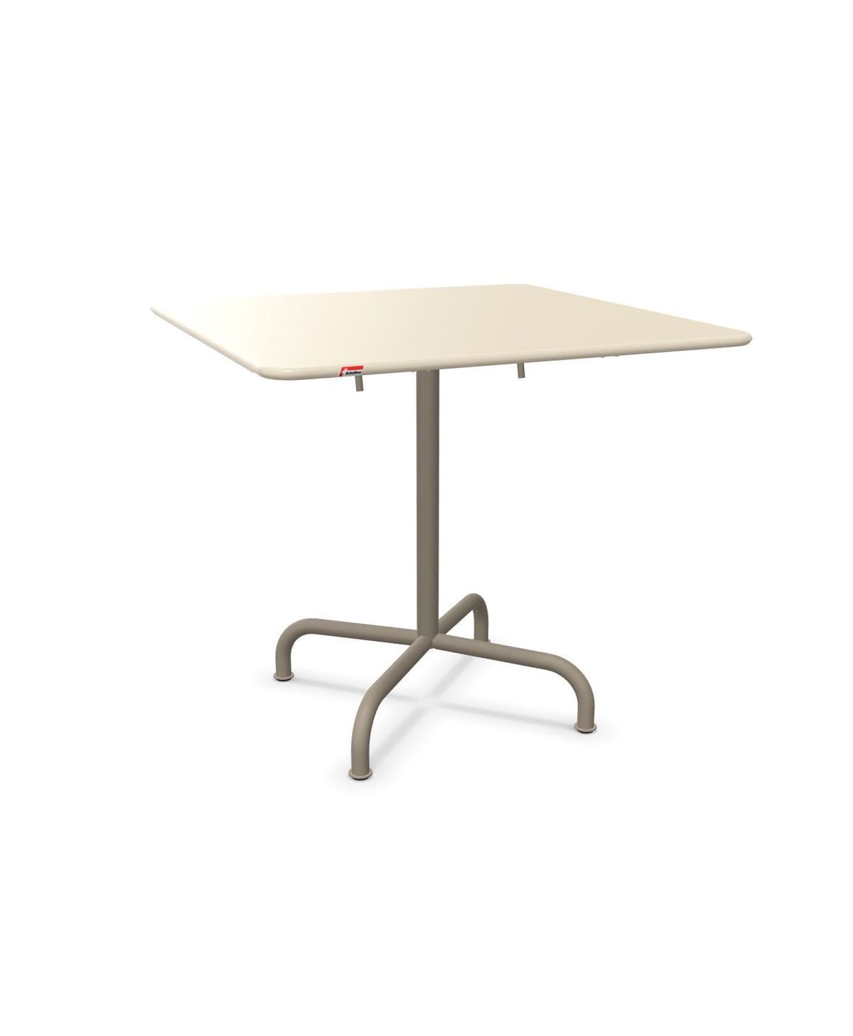Schaffner Rigi Table repas rabattable 80x80cm Sable Pastel 15 Champagne 85
