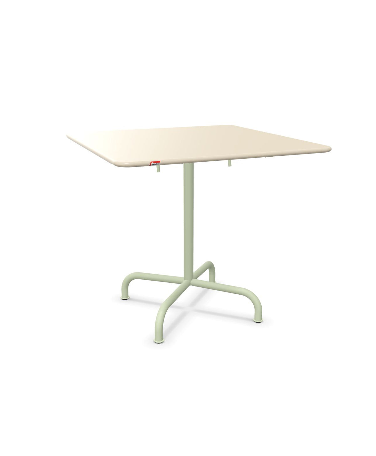 Schaffner Rigi Table repas rabattable 80x80cm Sable Pastel 15 Vert Pastel 64