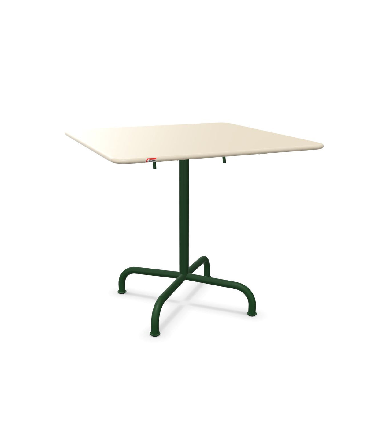 Schaffner Rigi Table repas rabattable 80x80cm Sable Pastel 15 Vert Sapin 66