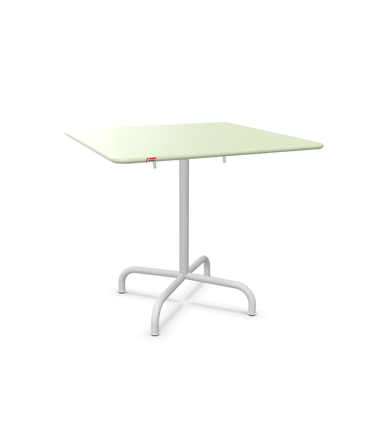 Schaffner Rigi Table repas rabattable 80x80cm Vert Pastel 64 Blanc 90