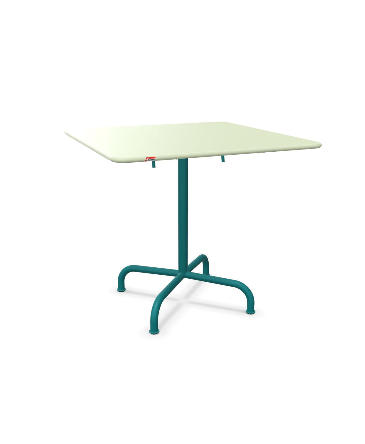 Schaffner Rigi Table repas rabattable 80x80cm Vert Pastel 64 Bleu Kali 56