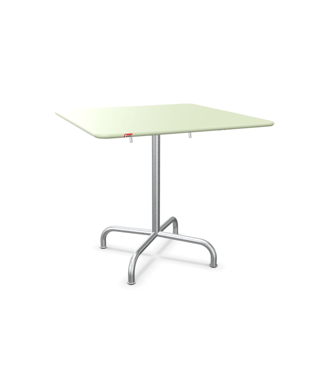 Schaffner Rigi Table repas rabattable 80x80cm Vert Pastel 64 Galvanisé à chaud 02