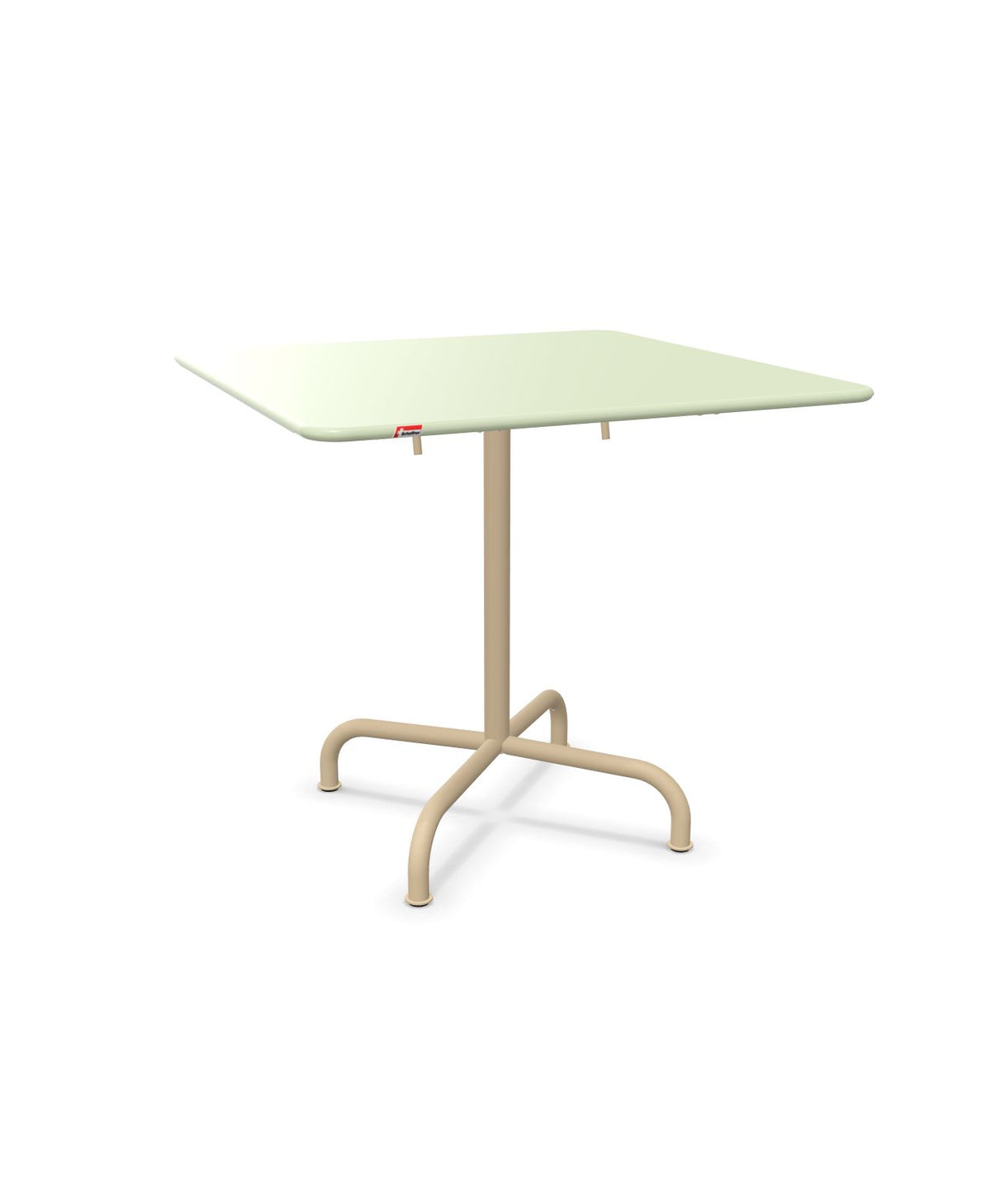 Schaffner Rigi Table repas rabattable 80x80cm Vert Pastel 64 Marron Pastel 83