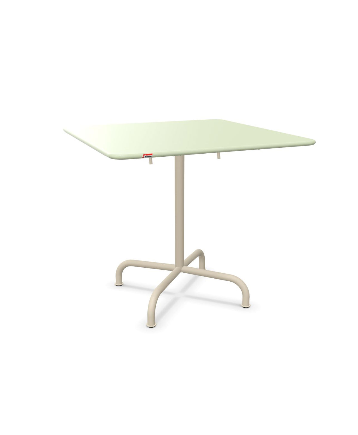 Schaffner Rigi Table repas rabattable 80x80cm Vert Pastel 64 Sable Pastel 15