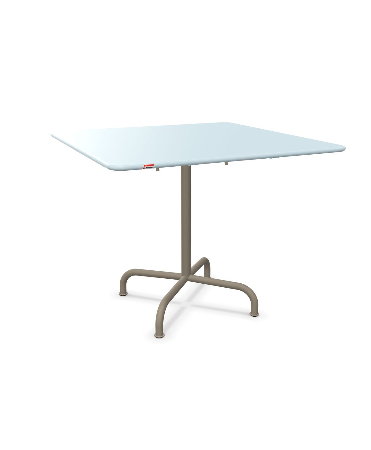 Schaffner Rigi Table repas rabattable 90x90cm Bleu Pastel 51 Champagne 85