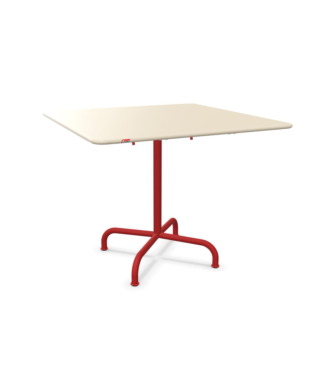 Schaffner Rigi Table repas rabattable 90x90cm Sable Pastel 15 Rouge 30
