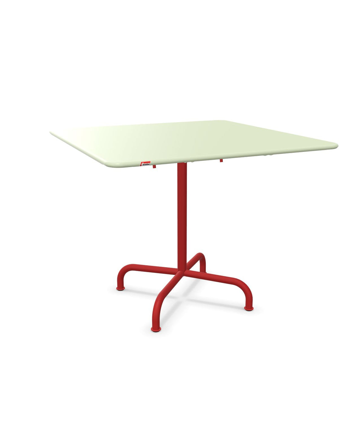 Schaffner Rigi Table repas rabattable 90x90cm Vert Pastel 64 Rouge 30
