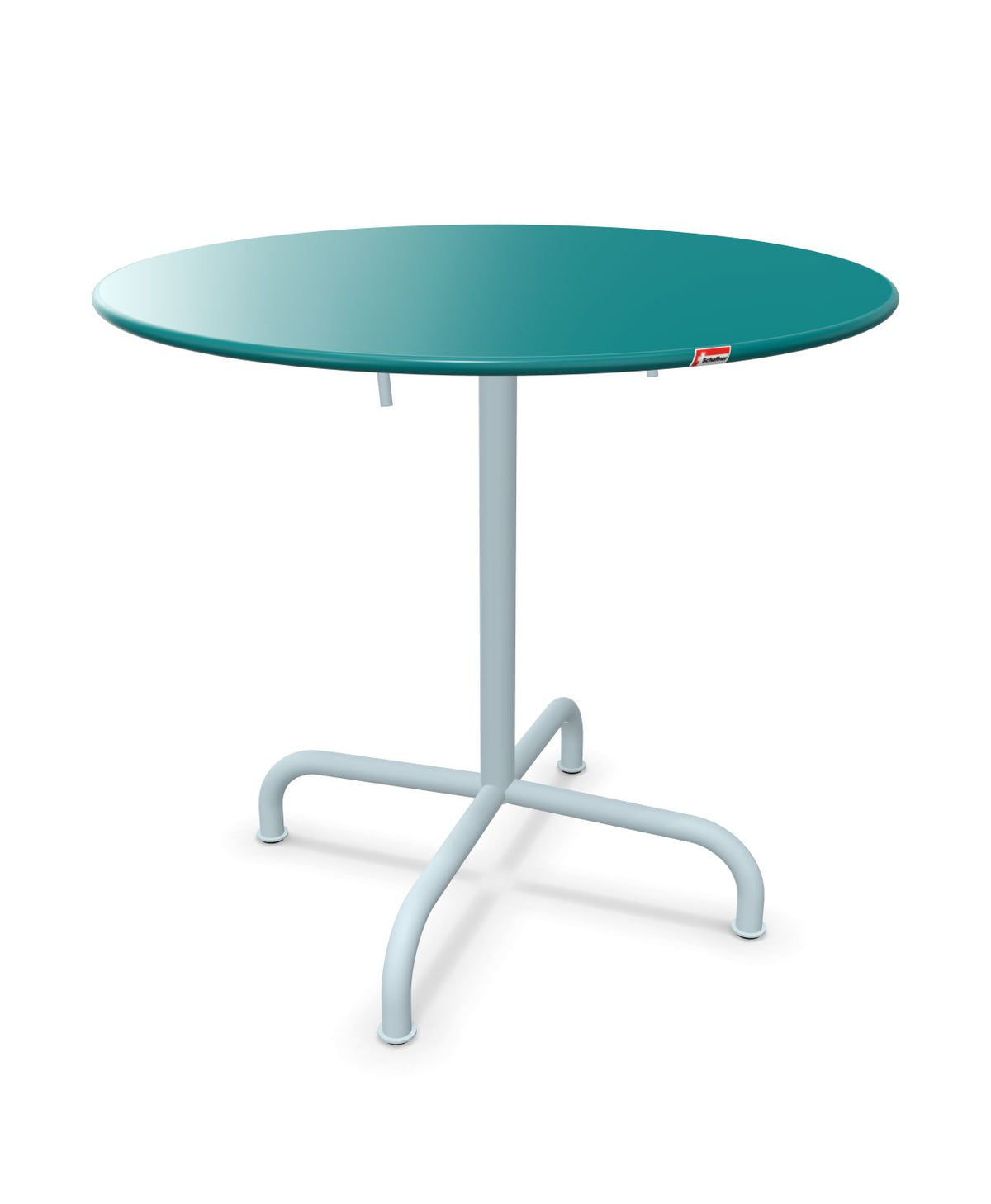 Schaffner Rigi Table repas rabattable ronde Ø80cm Bleu Kali 56 Bleu Pastel 51