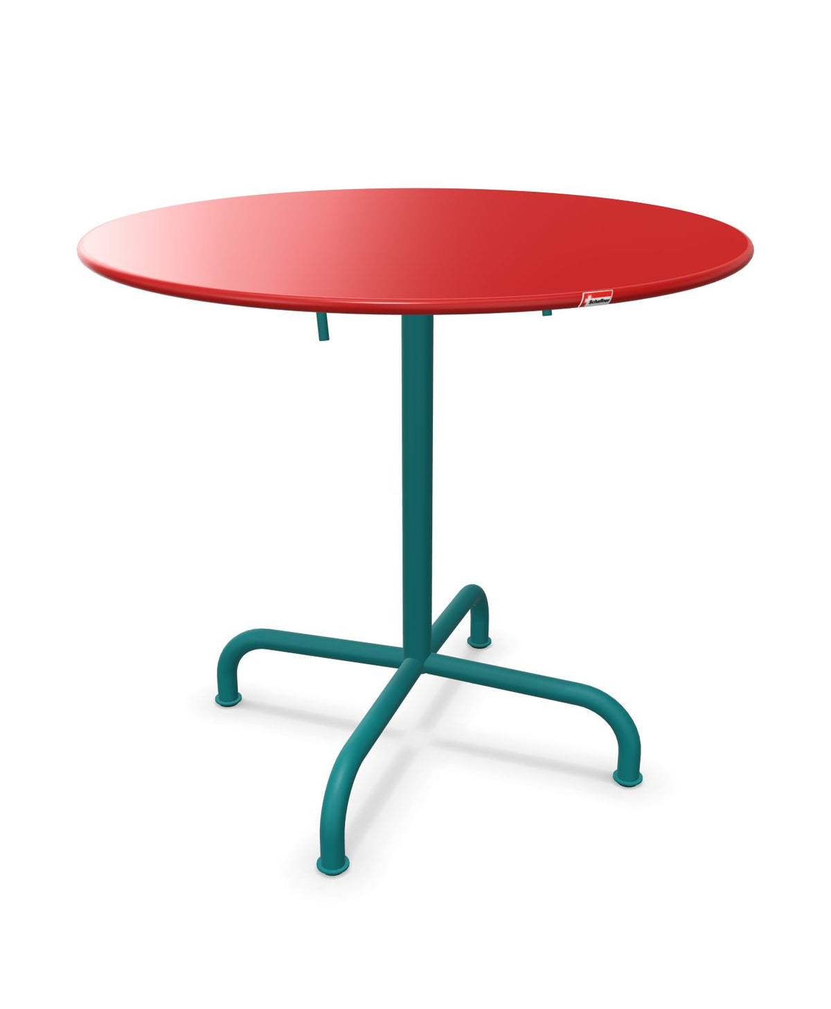 Schaffner Rigi Table repas rabattable ronde Ø80cm Rouge 30 Bleu Kali 56