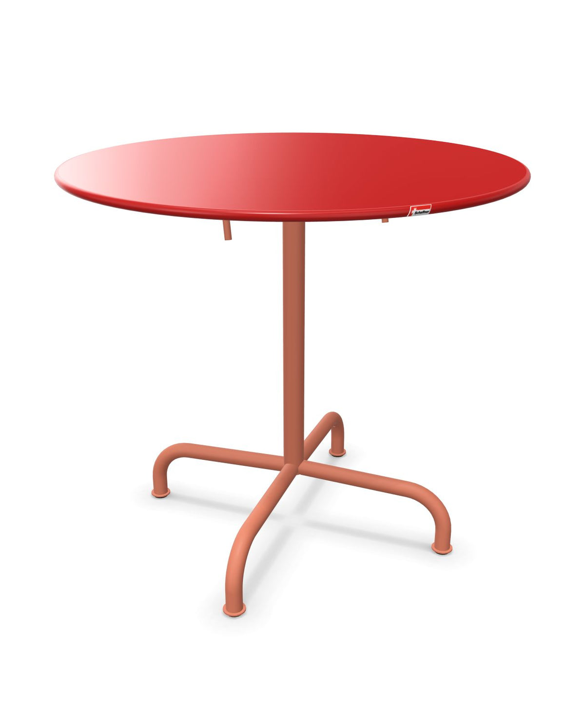 Schaffner Rigi Table repas rabattable ronde Ø80cm Rouge 30 Terracotta 84