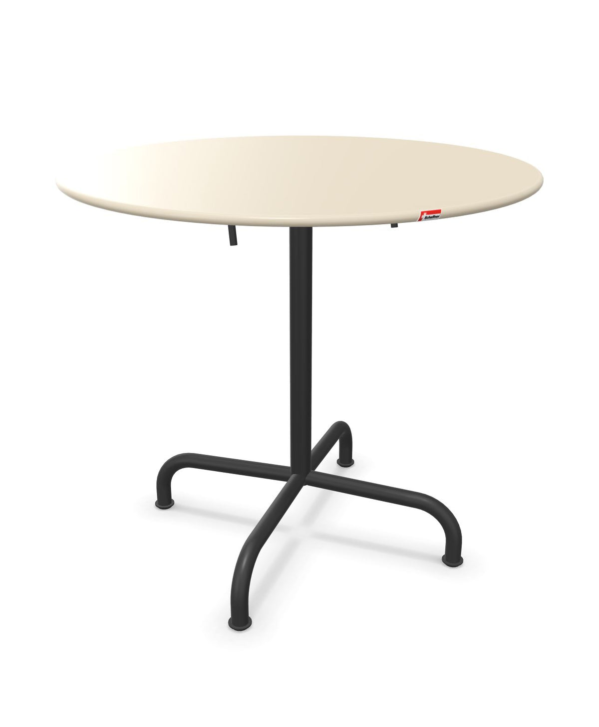 Schaffner Rigi Table repas rabattable ronde Ø80cm Sable Pastel 15 Anthracite 77