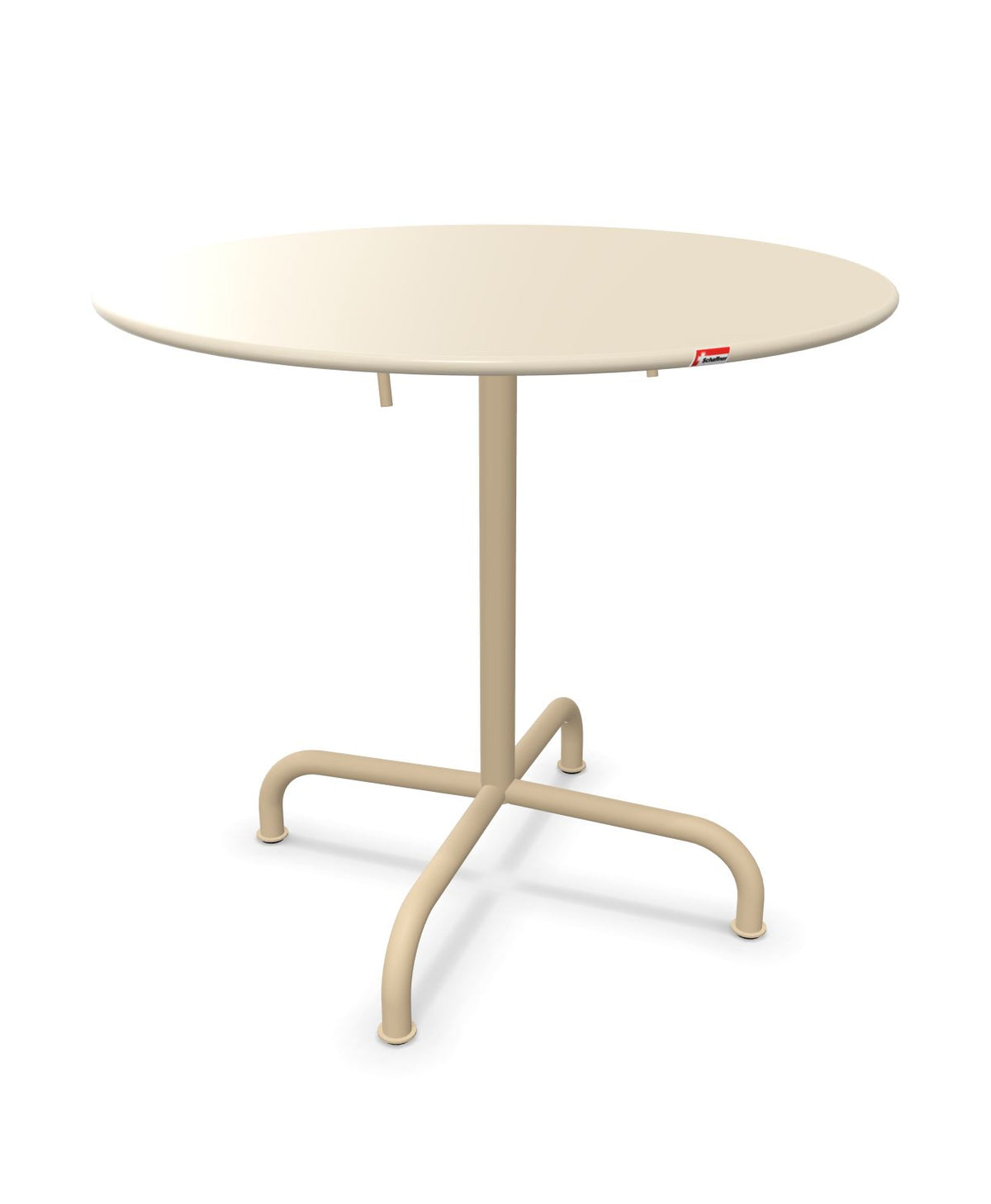 Schaffner Rigi Table repas rabattable ronde Ø80cm Sable Pastel 15 Marron Pastel 83