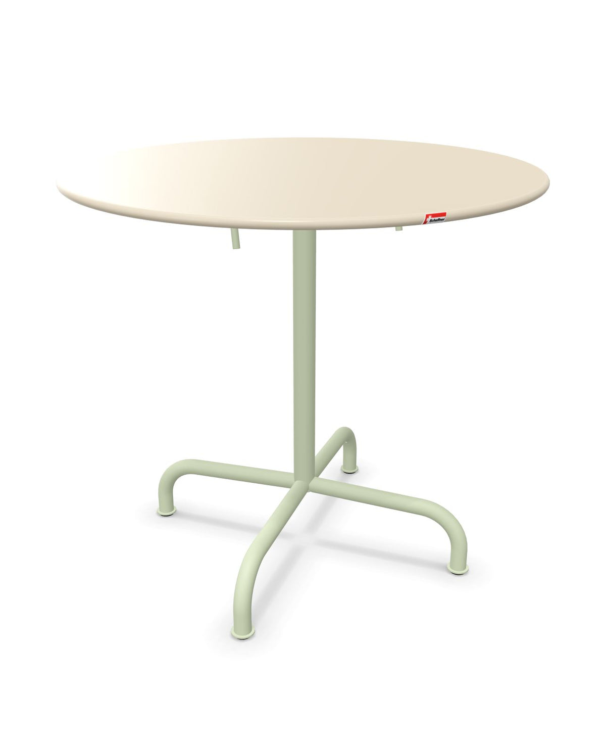 Schaffner Rigi Table repas rabattable ronde Ø80cm Sable Pastel 15 Vert Pastel 64