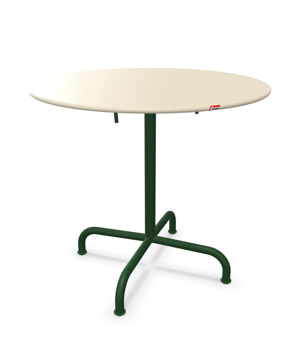 Schaffner Rigi Table repas rabattable ronde Ø80cm Sable Pastel 15 Vert Sapin 66