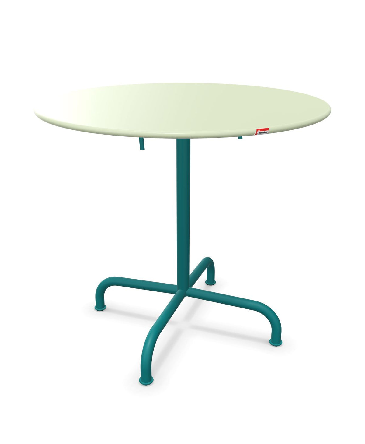 Schaffner Rigi Table repas rabattable ronde Ø80cm Vert Pastel 64 Bleu Kali 56