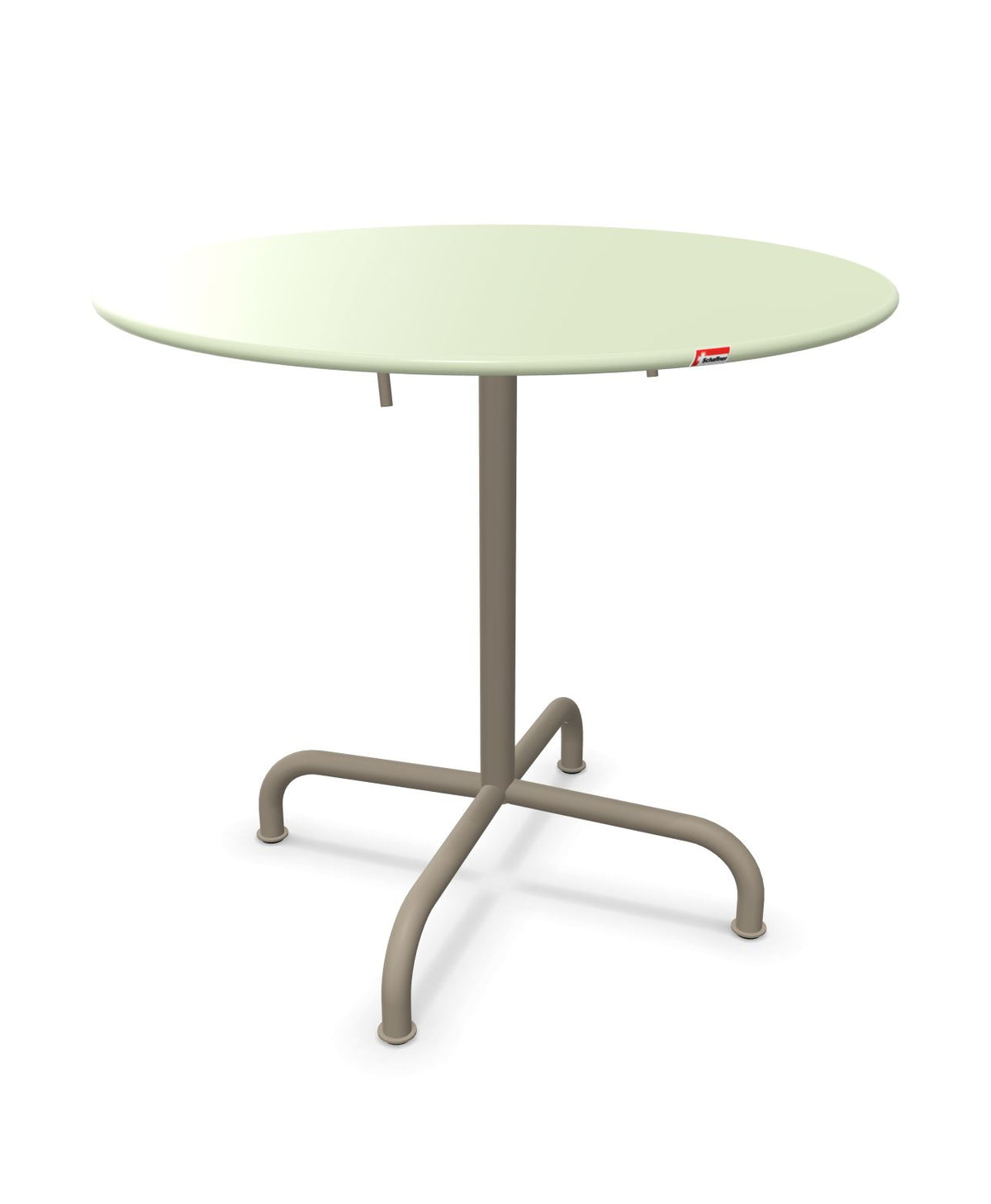 Schaffner Rigi Table repas rabattable ronde Ø80cm Vert Pastel 64 Champagne 85
