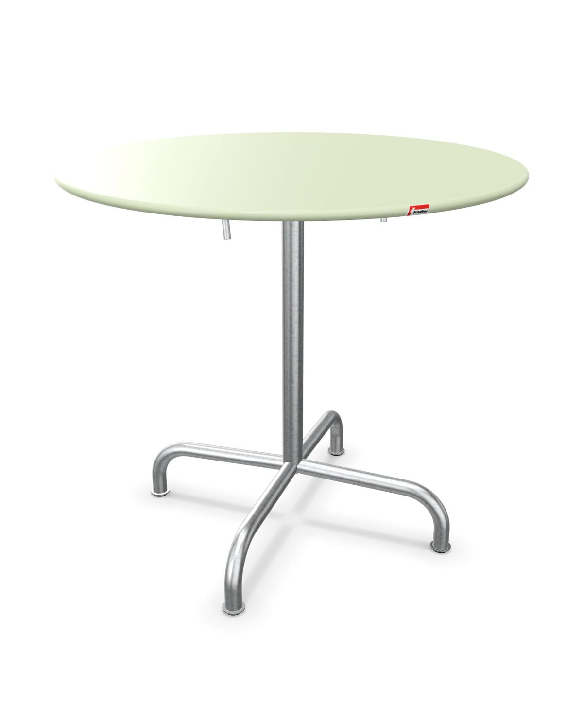 Schaffner Rigi Table repas rabattable ronde Ø80cm Vert Pastel 64 Galvanisé à chaud 02
