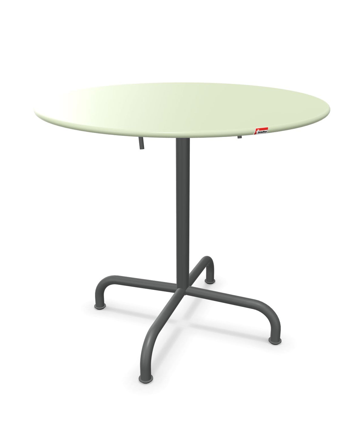 Schaffner Rigi Table repas rabattable ronde Ø80cm Vert Pastel 64 Graphite 73