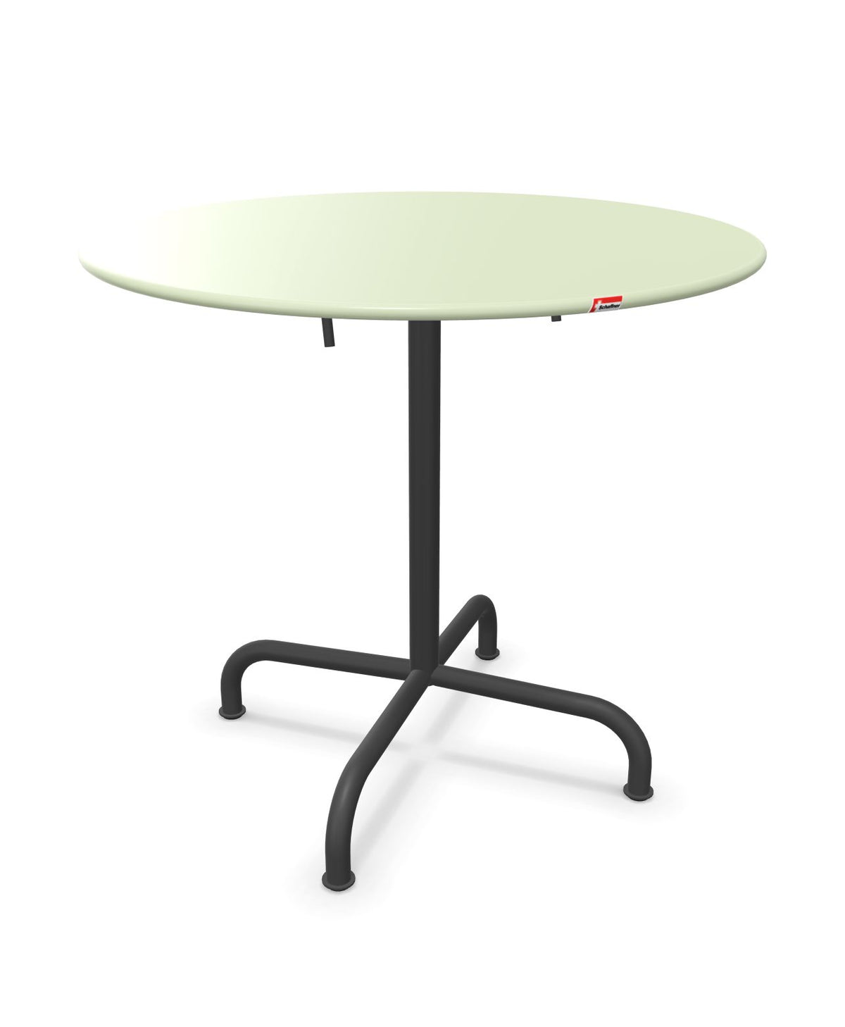 Schaffner Rigi Table repas rabattable ronde Ø80cm Vert Pastel 64 Noir 91