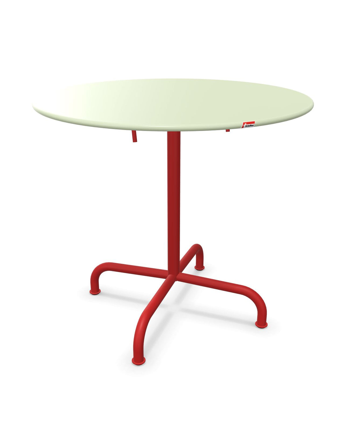 Schaffner Rigi Table repas rabattable ronde Ø80cm Vert Pastel 64 Rouge 30