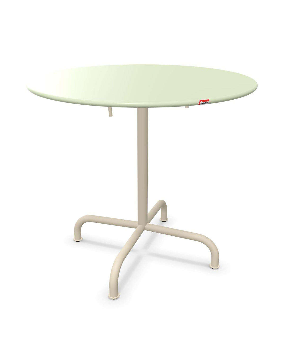 Schaffner Rigi Table repas rabattable ronde Ø80cm Vert Pastel 64 Sable Pastel 15