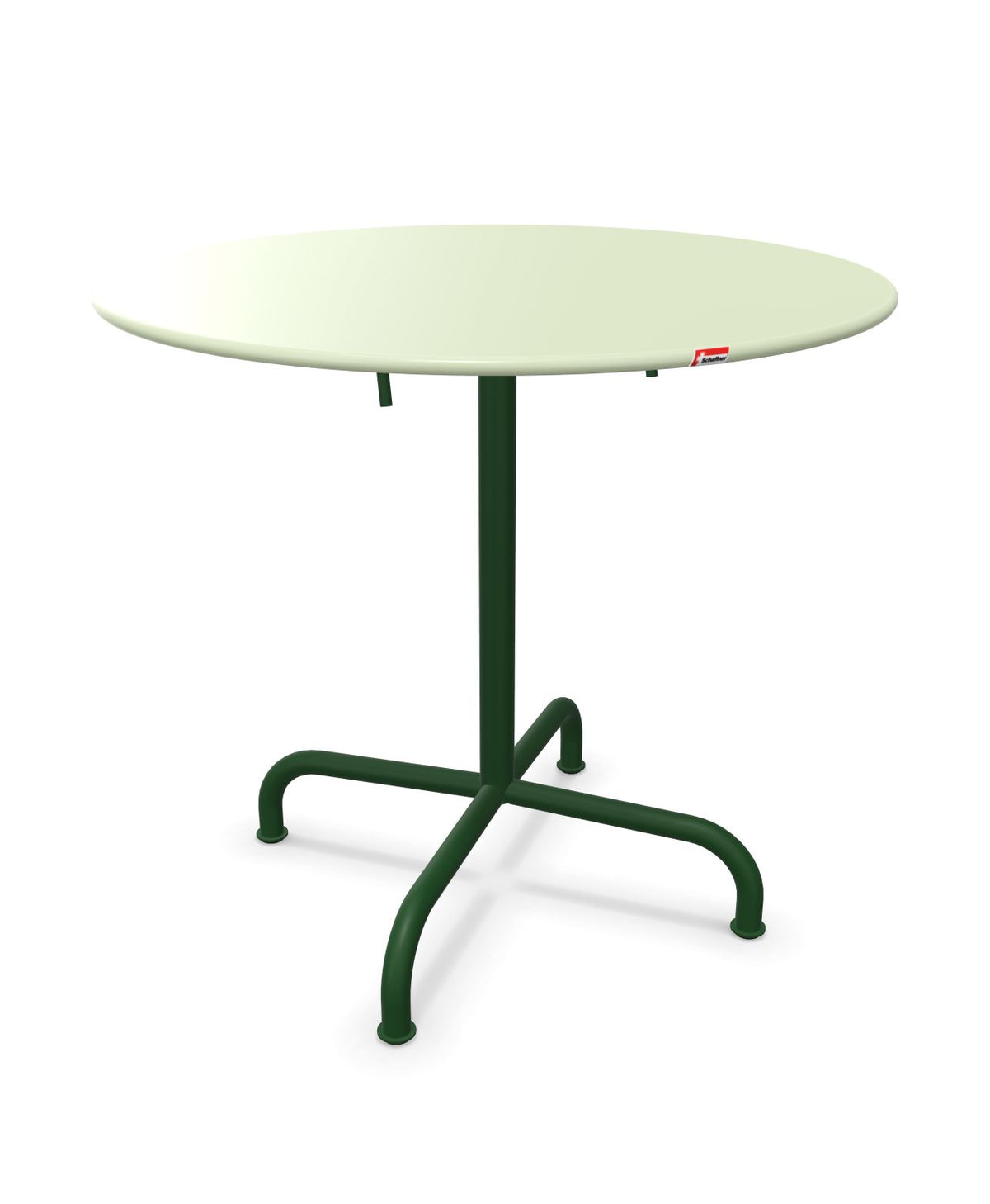 Schaffner Rigi Table repas rabattable ronde Ø80cm Vert Pastel 64 Vert Sapin 66