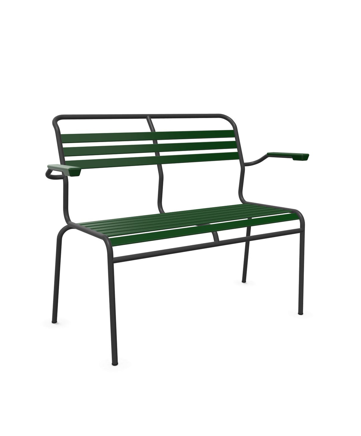 Schaffner Säntis Banc à lattes 2 places avec accoudoirs