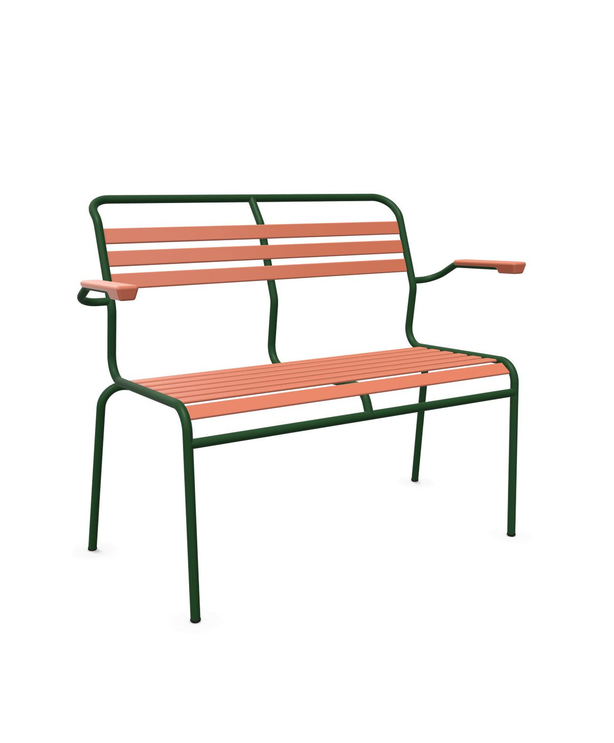 Schaffner Säntis Banc à lattes 2 places avec accoudoirs