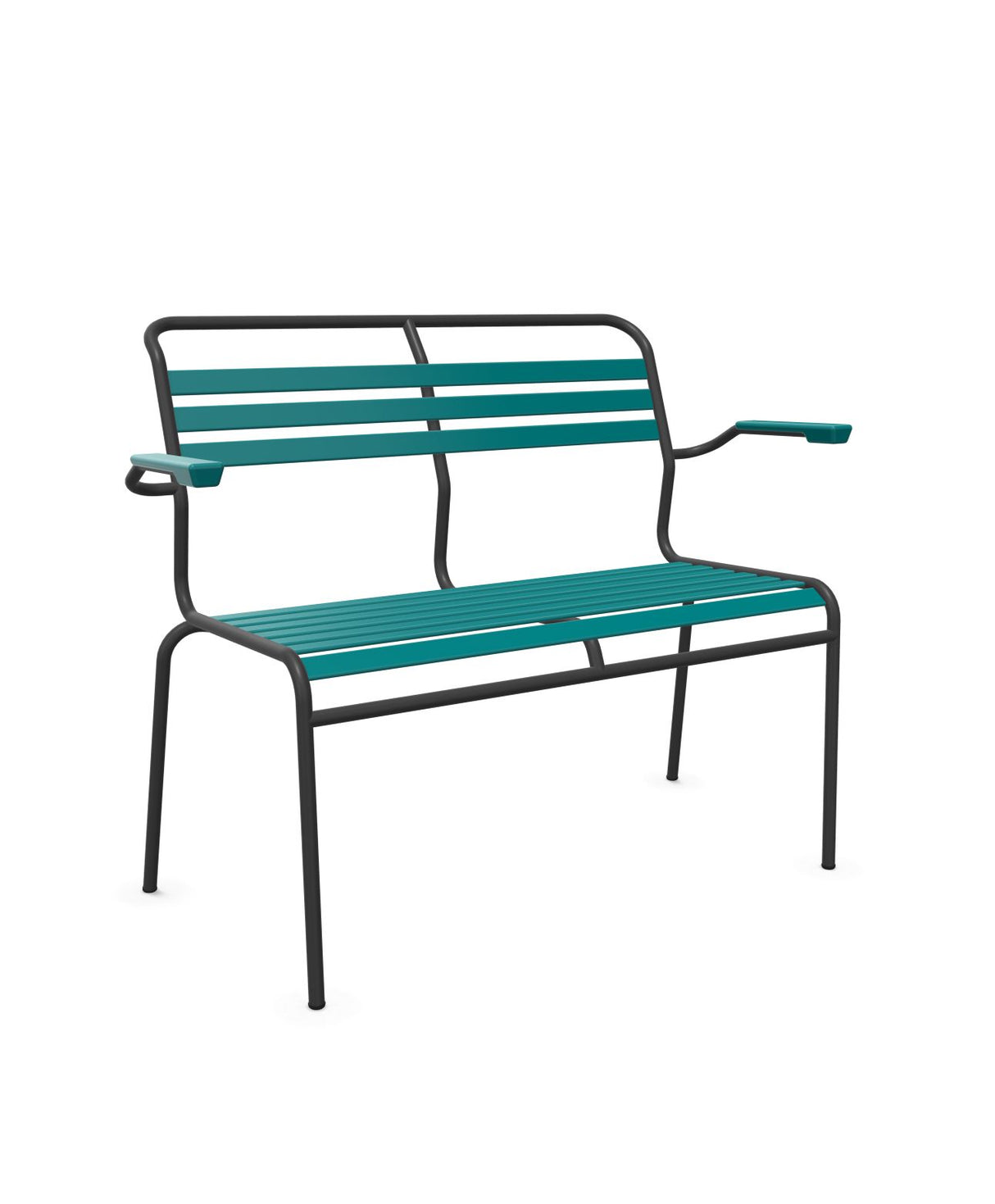 Schaffner Säntis Banc à lattes 2 places avec accoudoirs